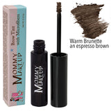 Brow Tint with Microfibers - Warm Brunette by Mommy Makeup for a balanced and bright eye! Tinted Eyebrow Gel. Clump-free, paraben-free, talc free, allergy tested, PETA certified cruelty free.