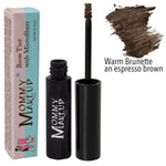 Brow Tint with Microfibers - Warm Brunette by Mommy Makeup for a balanced and bright eye! Tinted Eyebrow Gel. Clump-free, paraben-free, talc free, allergy tested, PETA certified cruelty free.