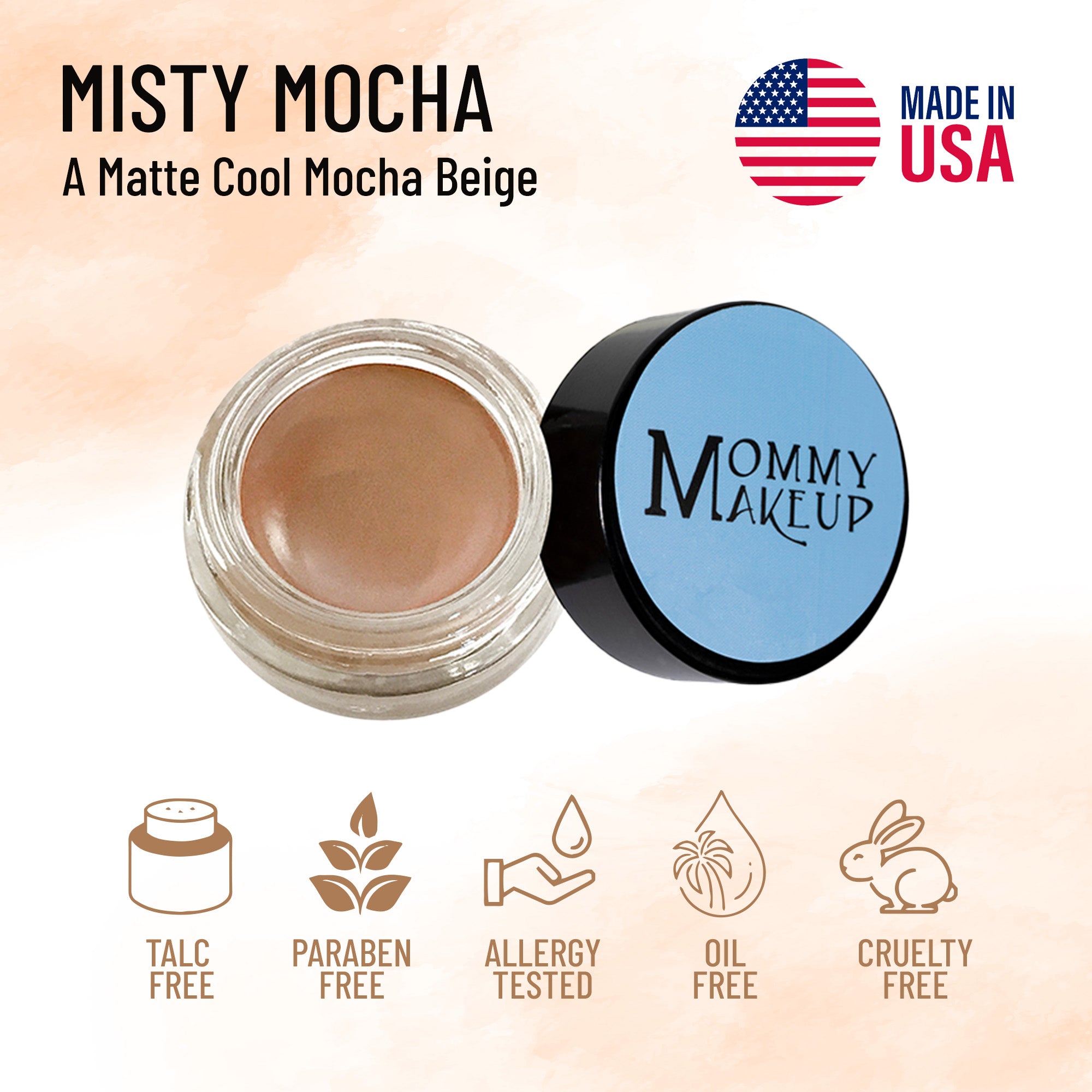 化粧下地 MOM Any Wear Creme - Eye Shadow, Cheeks & Lip Color in-One - Misty