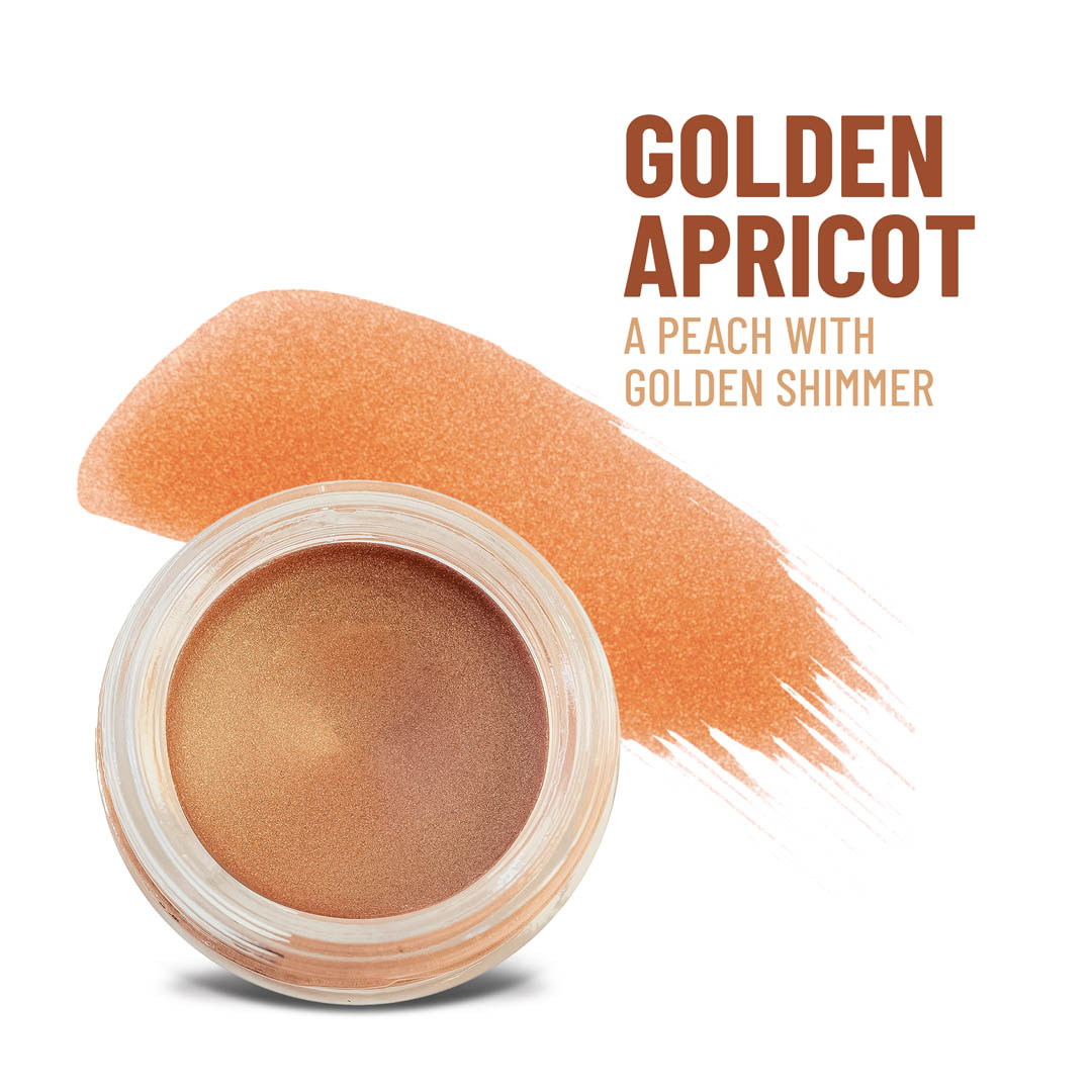 Any Wear Creme is a multi-tasking creme-to-powder product that can be worn as eyeshadow, cheek or lip color. Its water-proof, smudge-proof finish makes it is ideal for long days when you have no time for touch ups. - Golden Apricot