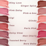 Triple Sticks are your Lipstick, Cream Blush, and Treatment All-In-One from Mommy Makeup. Available in 12 shades! Here are the swatches.