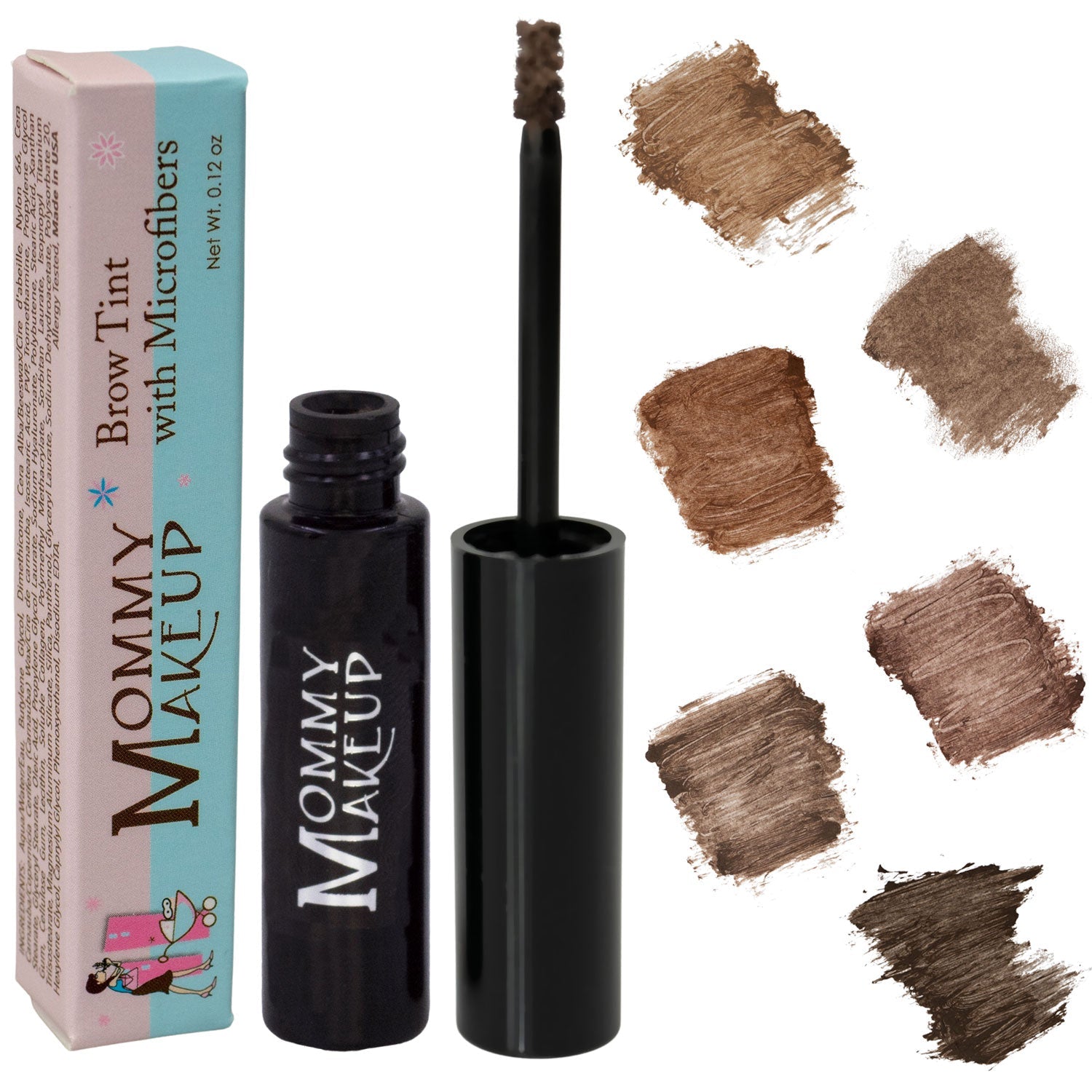 4-in-1 tinted eyebrow gel is a easy way to groom, shape, build fullness, and add a tint of color to your brows! Clump-free, paraben-free, talc free, allergy tested, PETA certified cruelty free Brow Tint with Microfibers