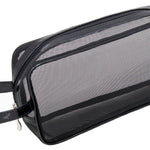 Black Mesh Makeup Bag #Makeup_Bag #Black_Mesh_Makeup-Bag