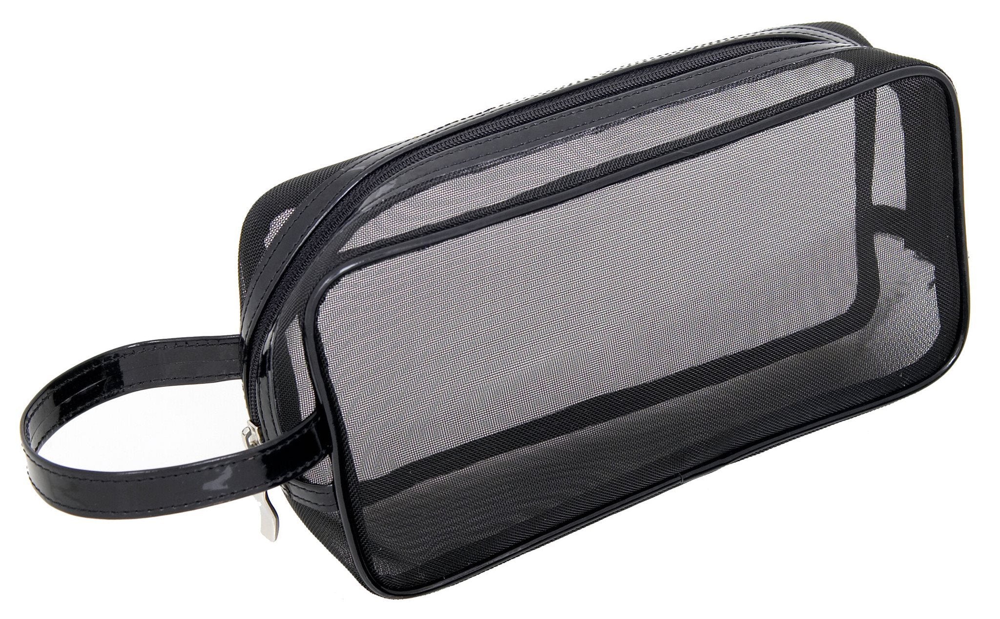 Black Mesh Makeup Bag #Makeup_Bag #Black_Mesh_Makeup-Bag