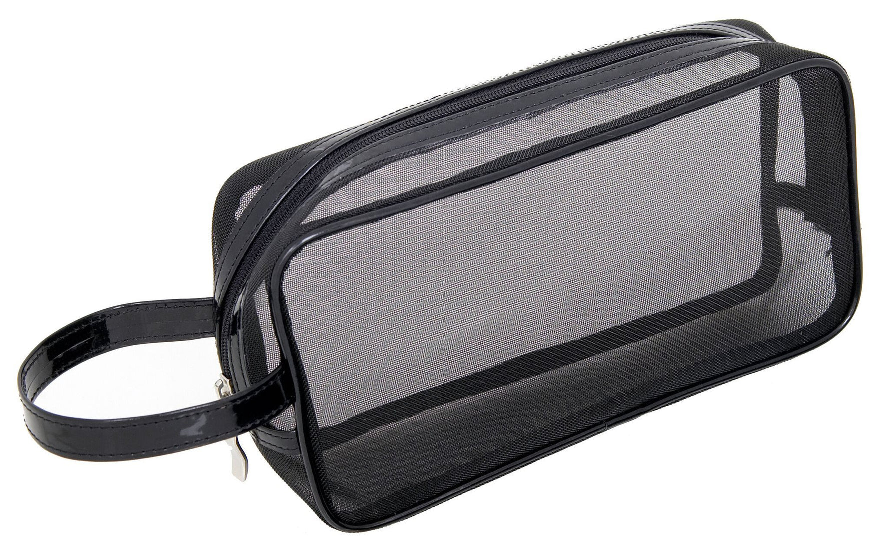 Black Mesh Makeup Bag - Main Image