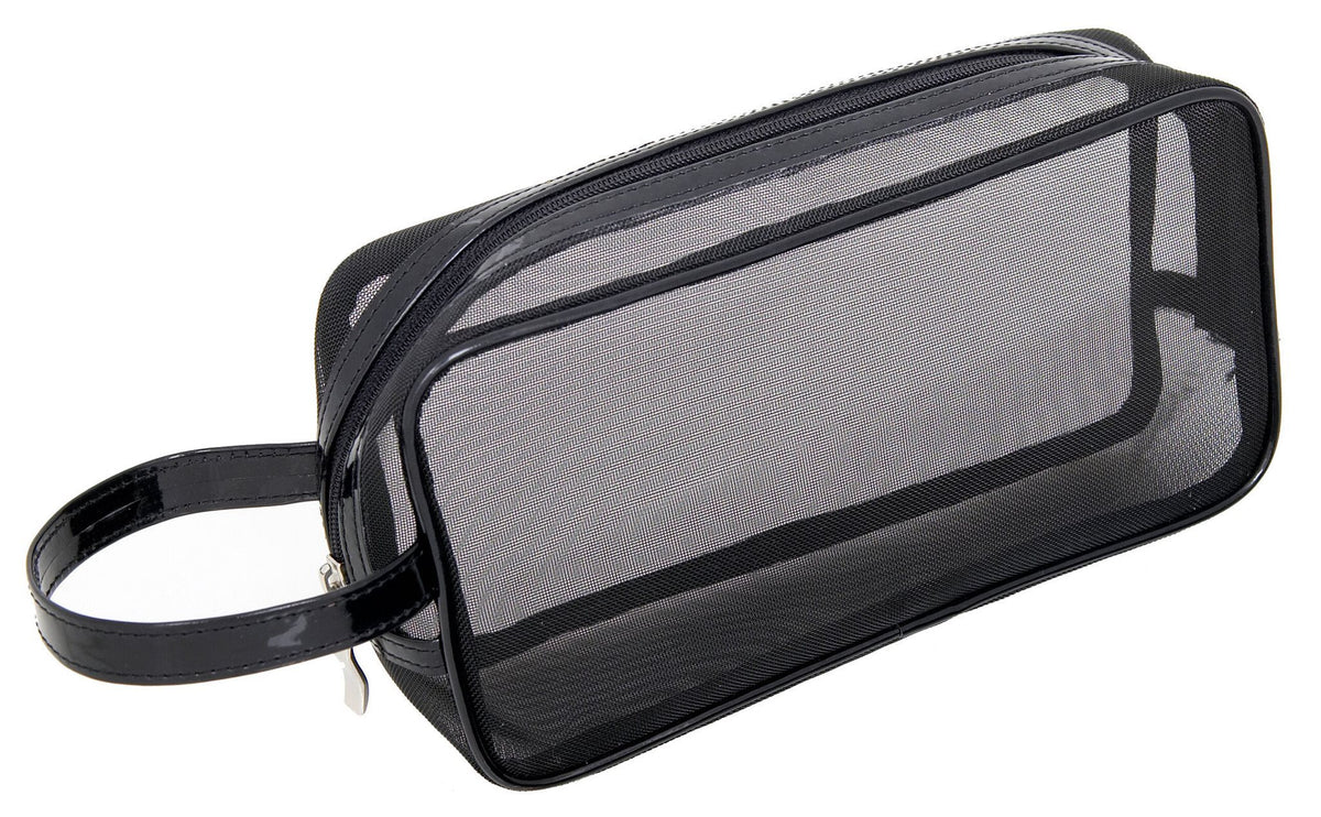 Black Mesh Makeup Bag 