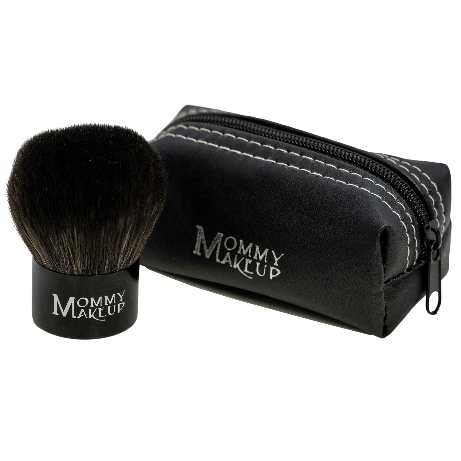 Mommy Makeup Kabuki Brush with premium synthetic (vegan) bristles