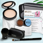 This fabulous yet simple multi-tasking mineral makeup kit will give you a sophisticated look and get you out-the-door in no time! Talc-free, paraben-free, NO Animal Testing.