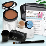 This fabulous yet simple multi-tasking mineral makeup kit will give you a sophisticated look and get you out-the-door in no time! Talc-free, paraben-free, NO Animal Testing.#color_puddin-dark-for-darker-complexions