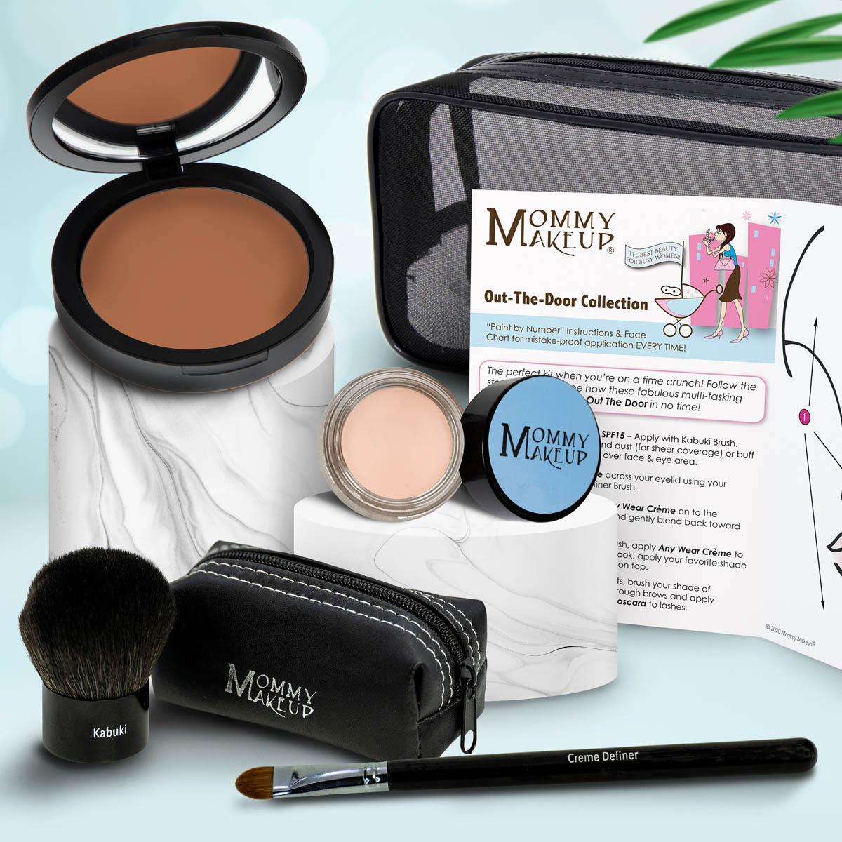 This fabulous yet simple multi-tasking mineral makeup kit will give you a sophisticated look and get you out-the-door in no time! Talc-free, paraben-free, NO Animal Testing.#color_puddin-dark-for-darker-complexions